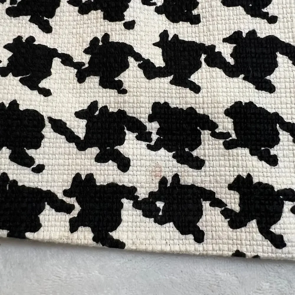 Kate Spade Houndstooth A-Line Button Up Coat Size S Holidays Preppy Classic - Picture 15 of 16